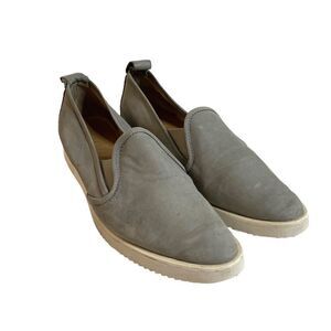 Women’s 𝅺Everlane gray The Nubuck Street slip on shoes size 8.5